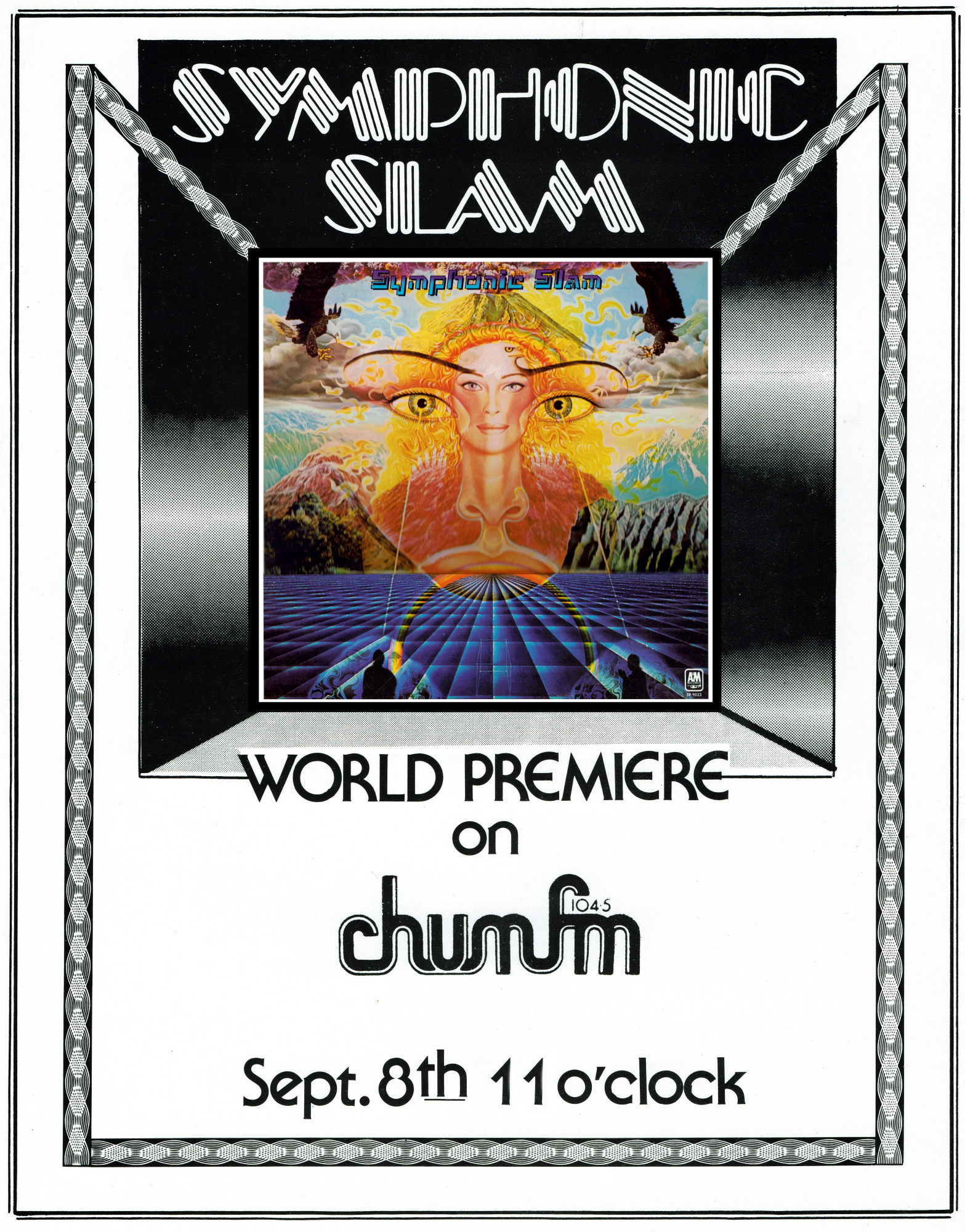 Ad for CHUM-FM World Premier