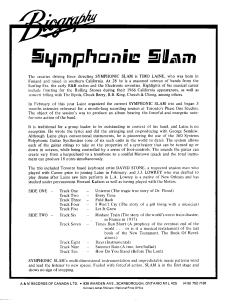 Symphonic Slam BIO